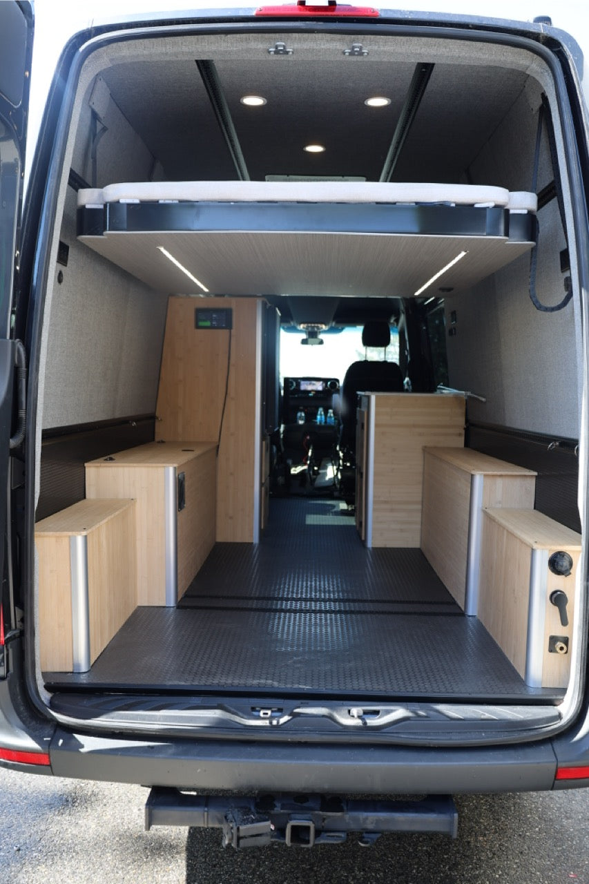 Camper Van Expandable Elevator Bed