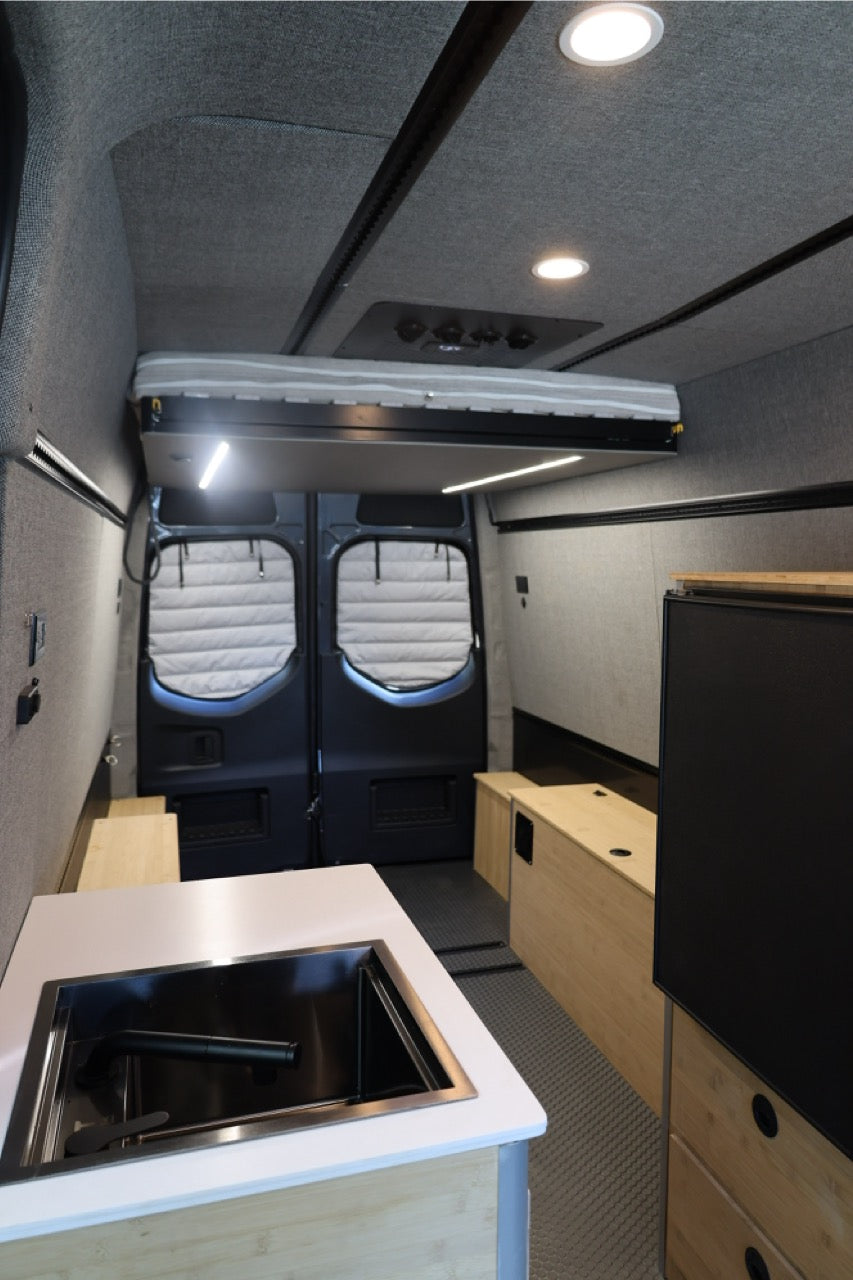 Camper Van Expandable Elevator Bed