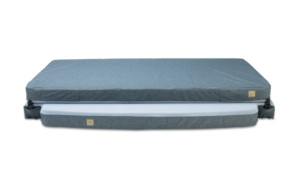 Dually custom s van mattress folded for storage 