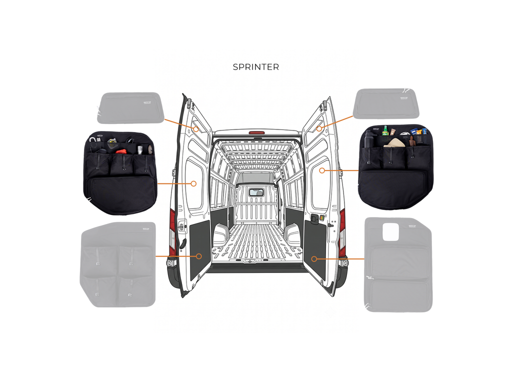 Middle Rear Door Storage Panel Set (Sprinter)