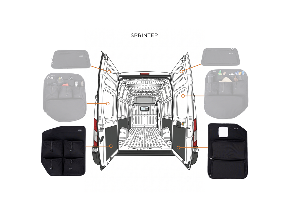 Lower Rear Door Storage Panel Set (Sprinter)