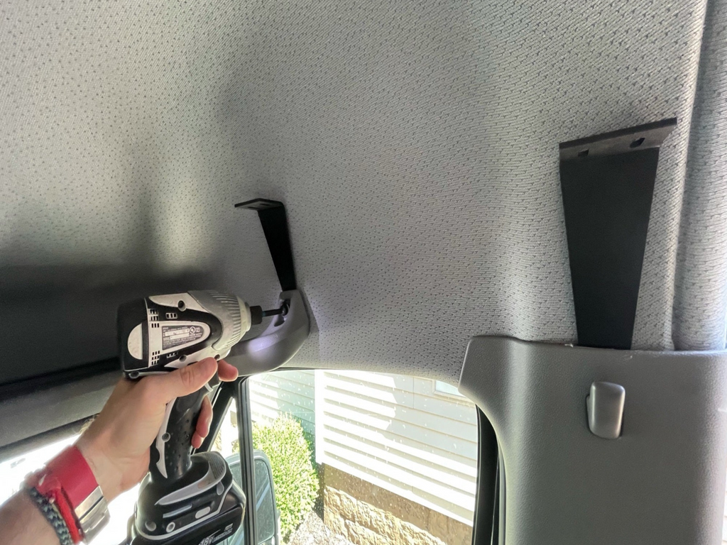 Sprinter headliner Shelf with Curtain Rod and Liner 2007-2018