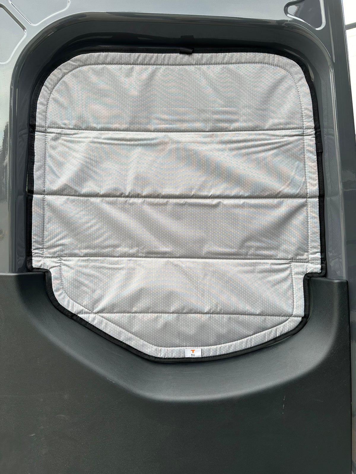 custom magnetic window cover for sprinter vans and transit vans back window